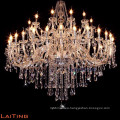 Luxury big chandelier crystals hanging indoor lights with 40 lamps 81048